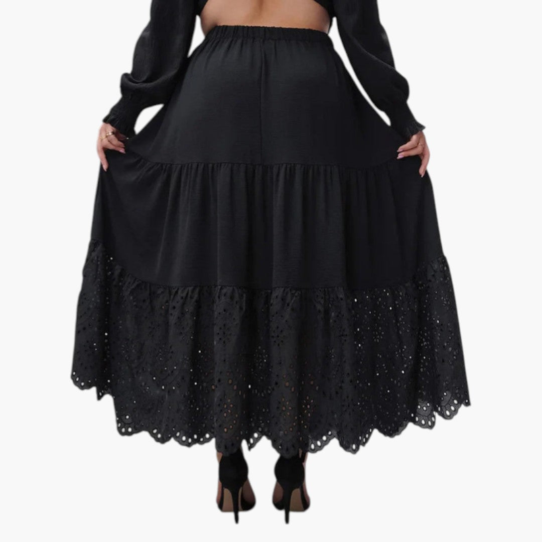 Jupe Grande Taille Femme avec Taille Élastique