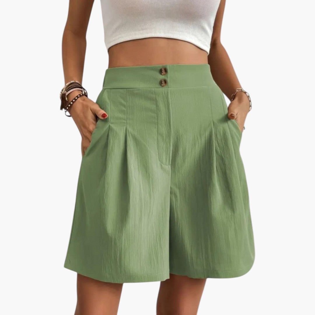 High-waisted skirt for women with pockets