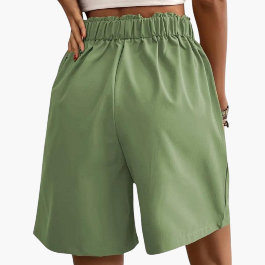 High-waisted skirt for women with pockets