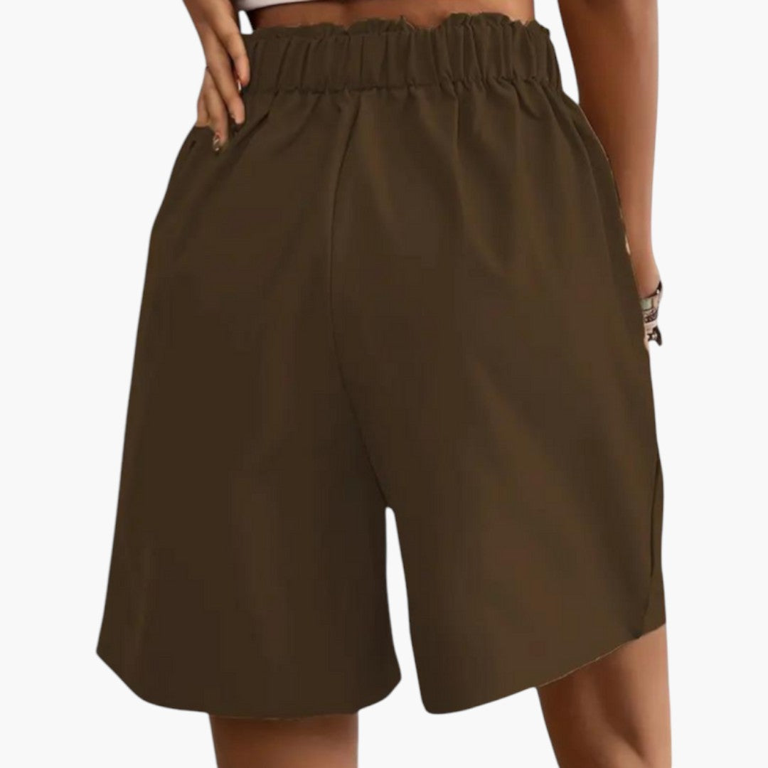 High-waisted skirt for women with pockets