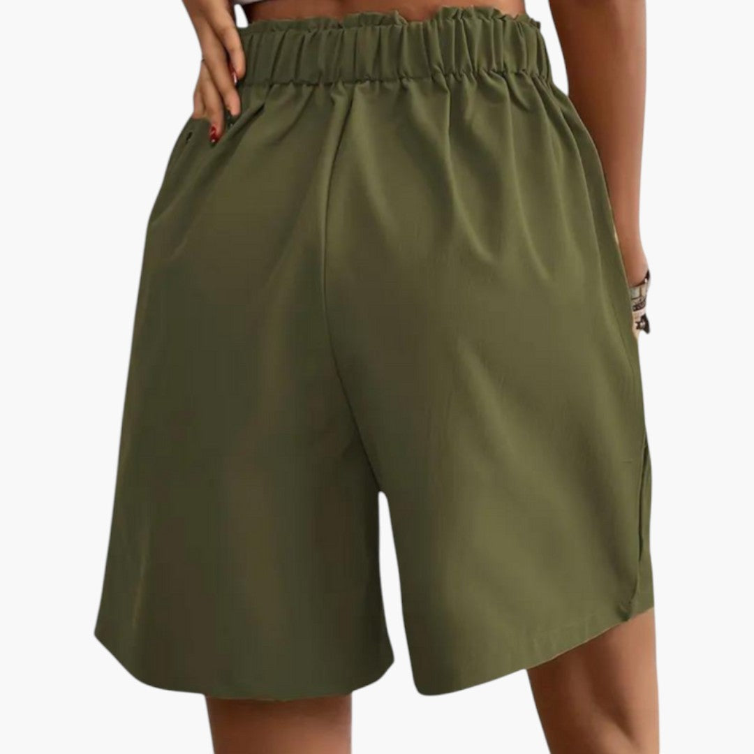 High-waisted skirt for women with pockets