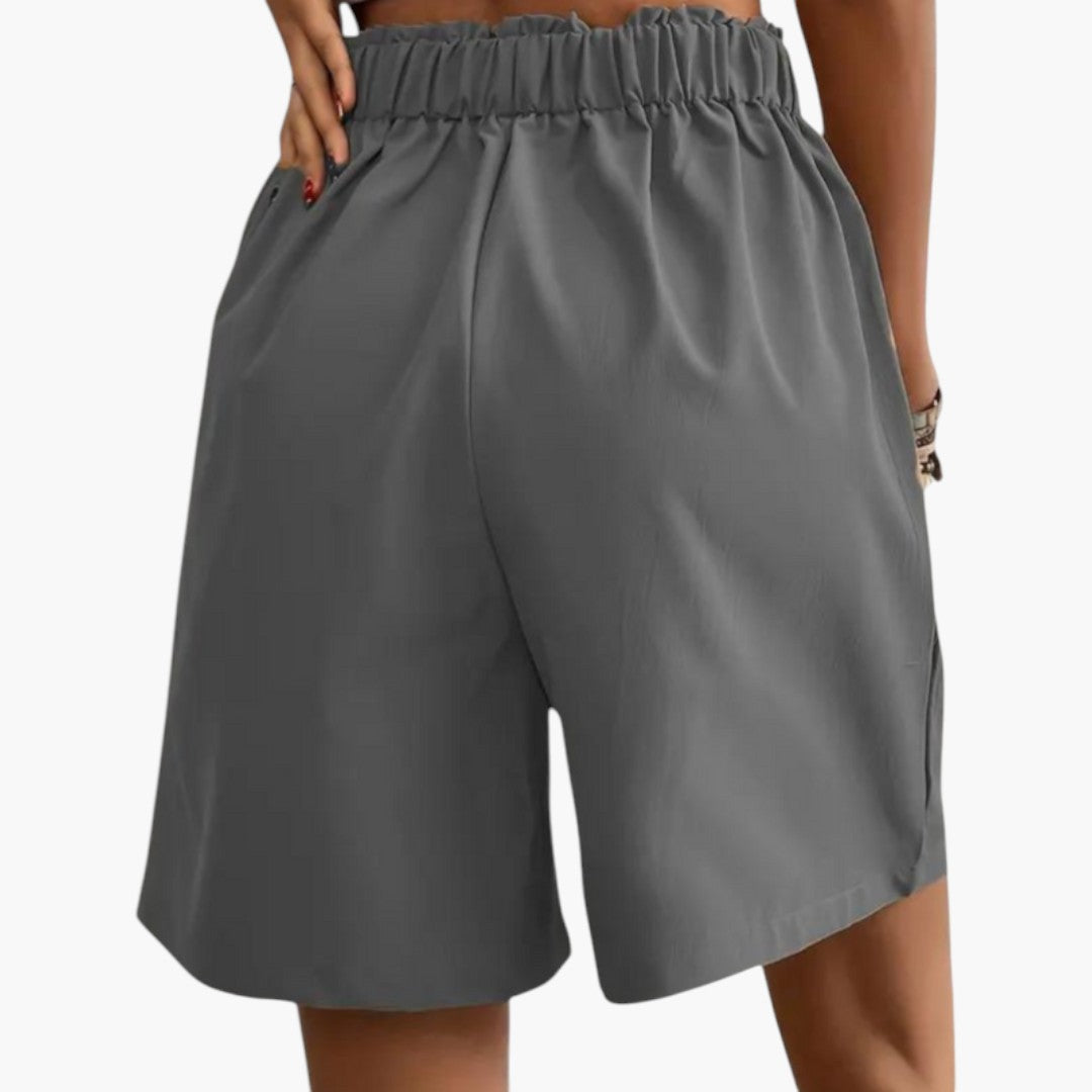 High-waisted skirt for women with pockets