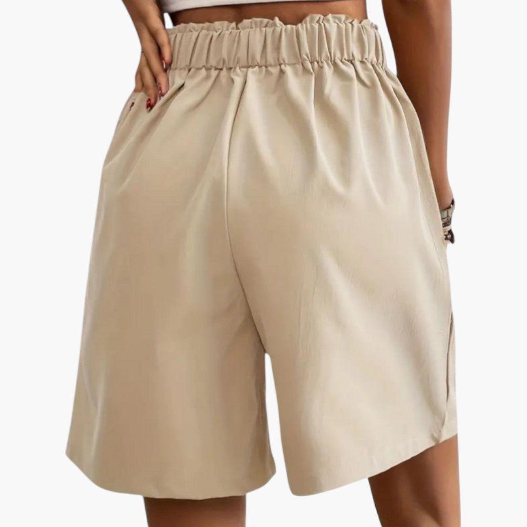 High-waisted skirt for women with pockets