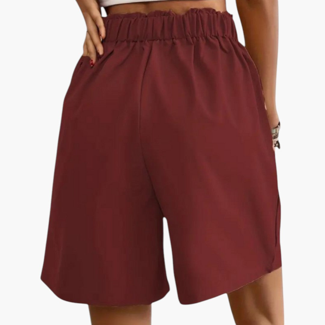High-waisted skirt for women with pockets