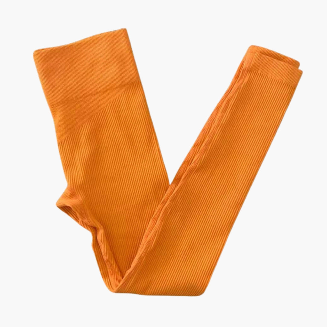 Legging de sport femme avec effet côtelé