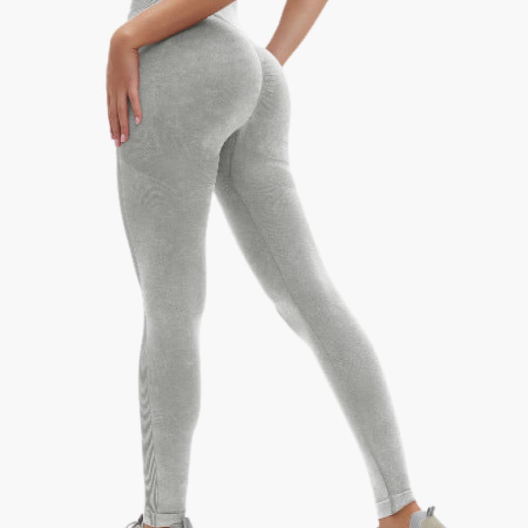 Legging de sport femme taille haute à maintien élastique