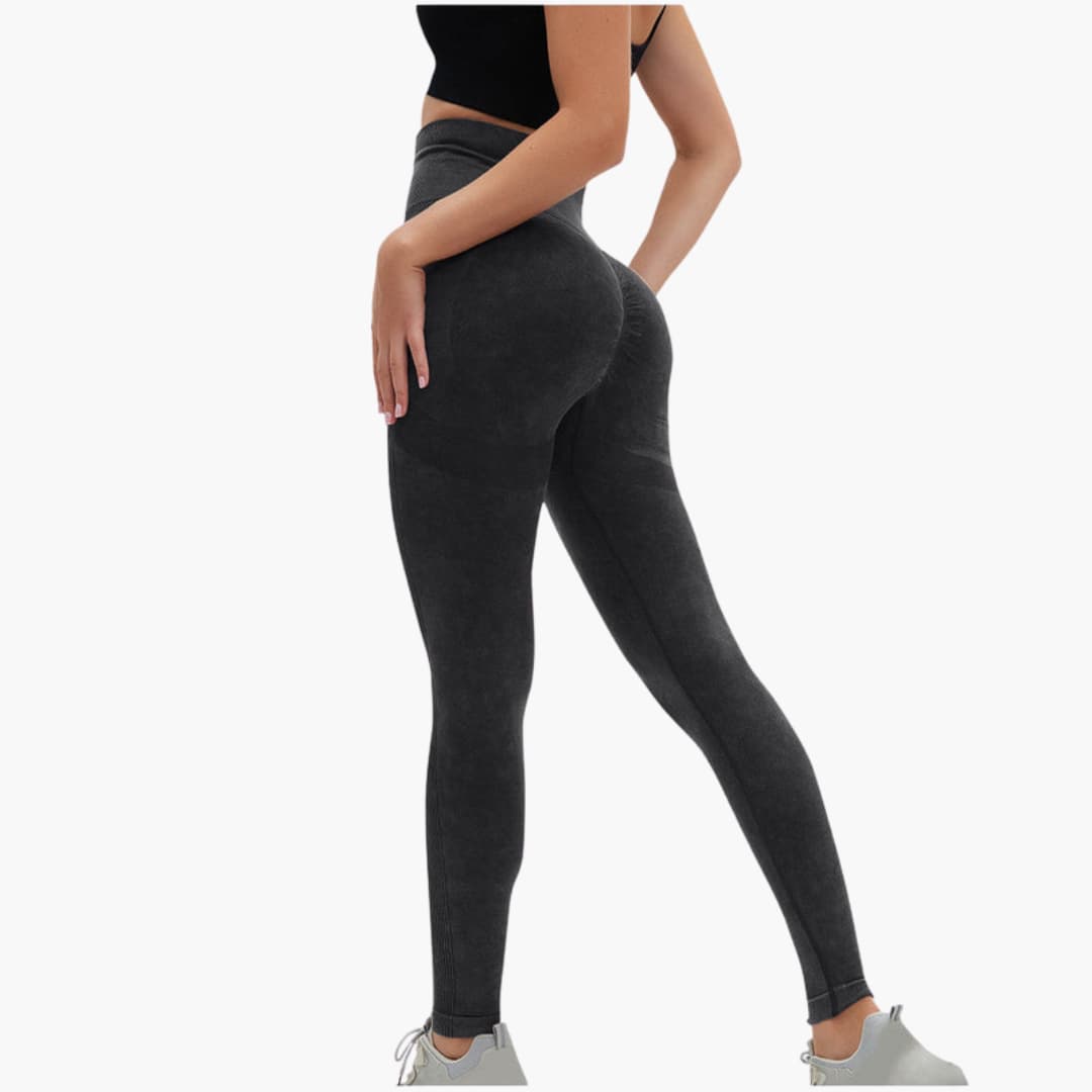 Legging de sport femme taille haute à maintien élastique