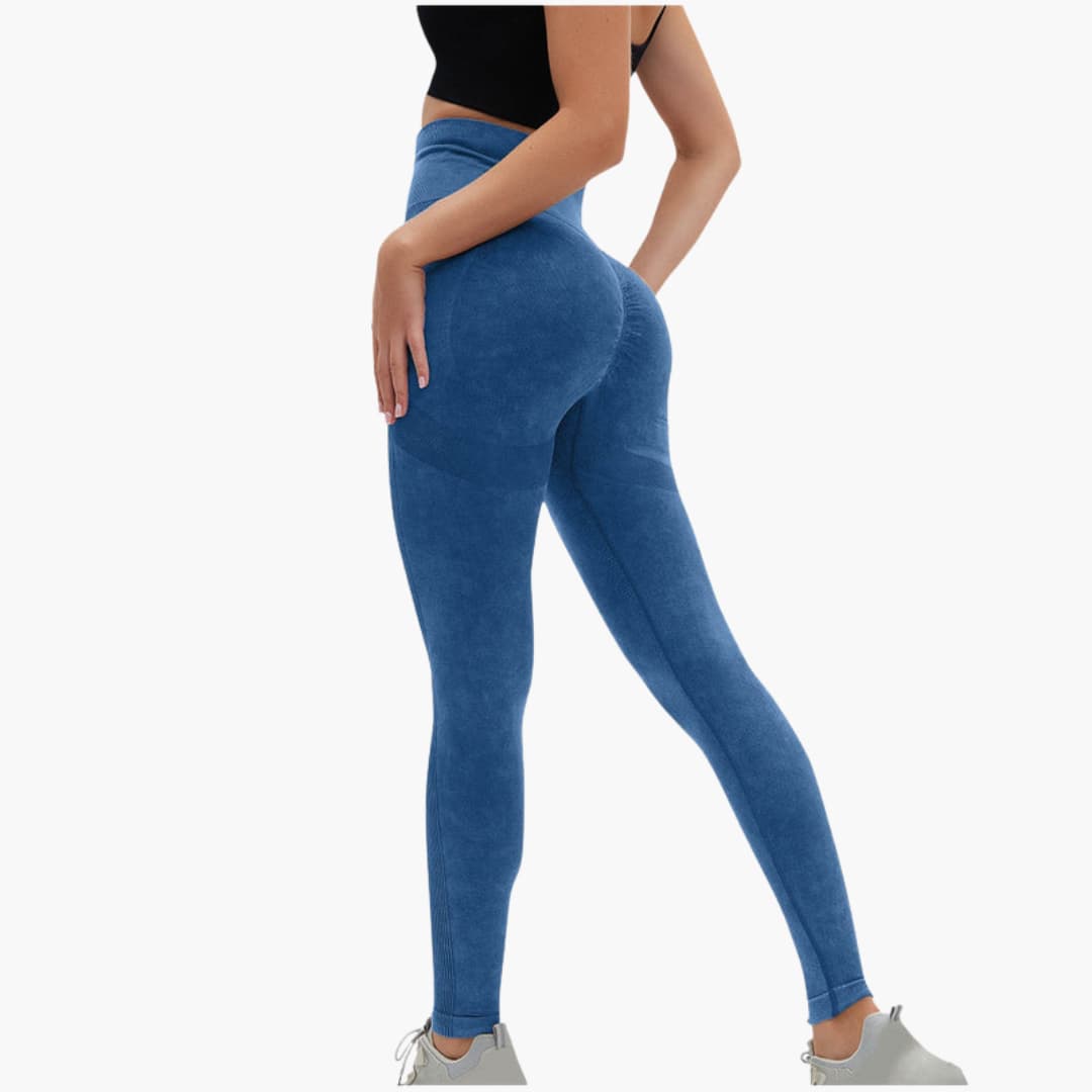 Legging de sport femme taille haute à maintien élastique