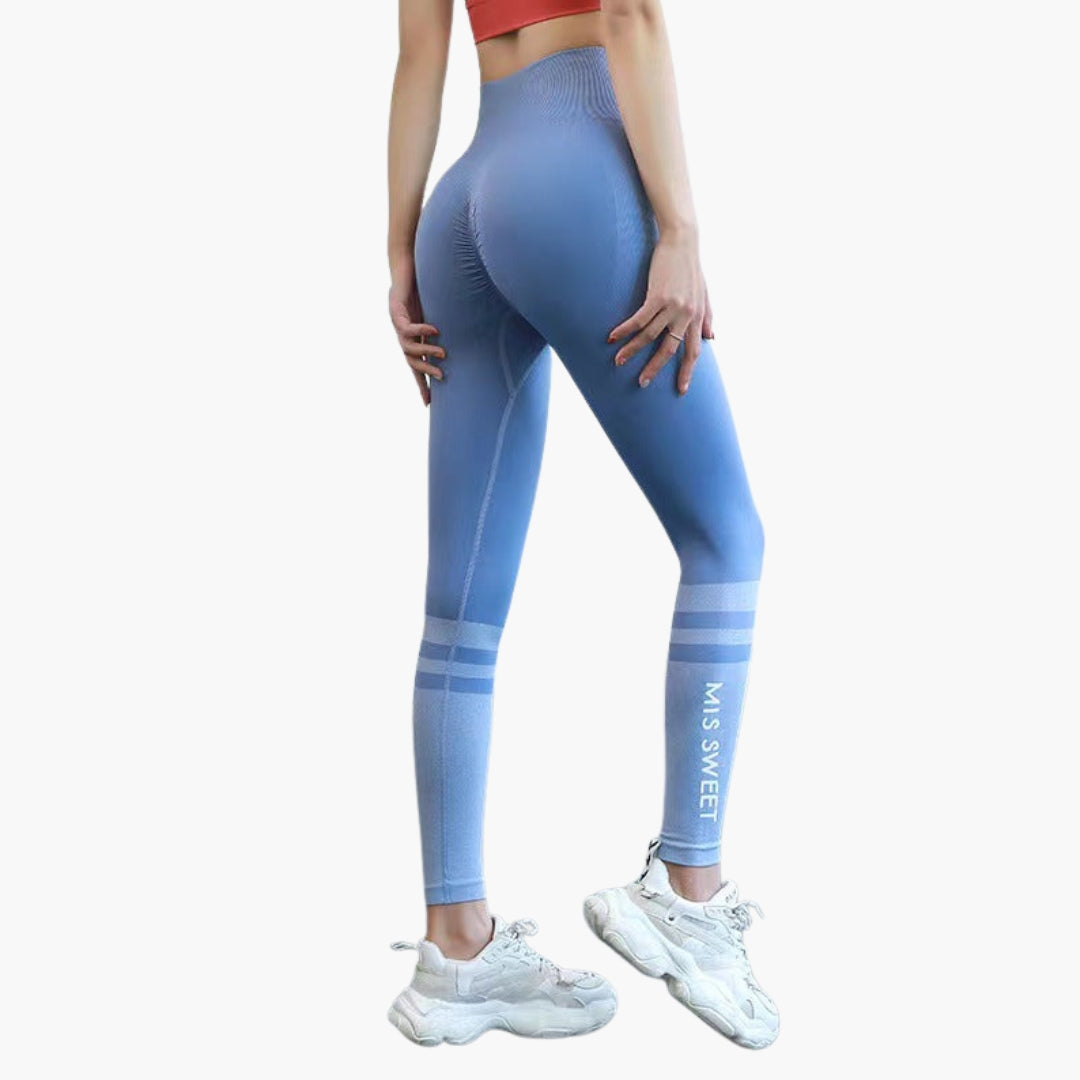 Legging de sport femme taille haute à motif dégradé
