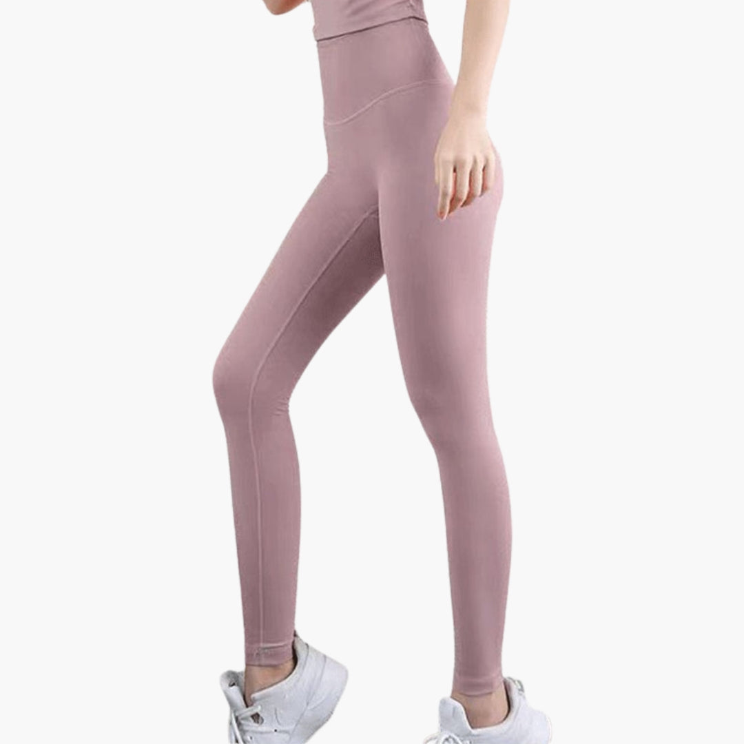 Legging de sport femme taille haute avec jambes longues