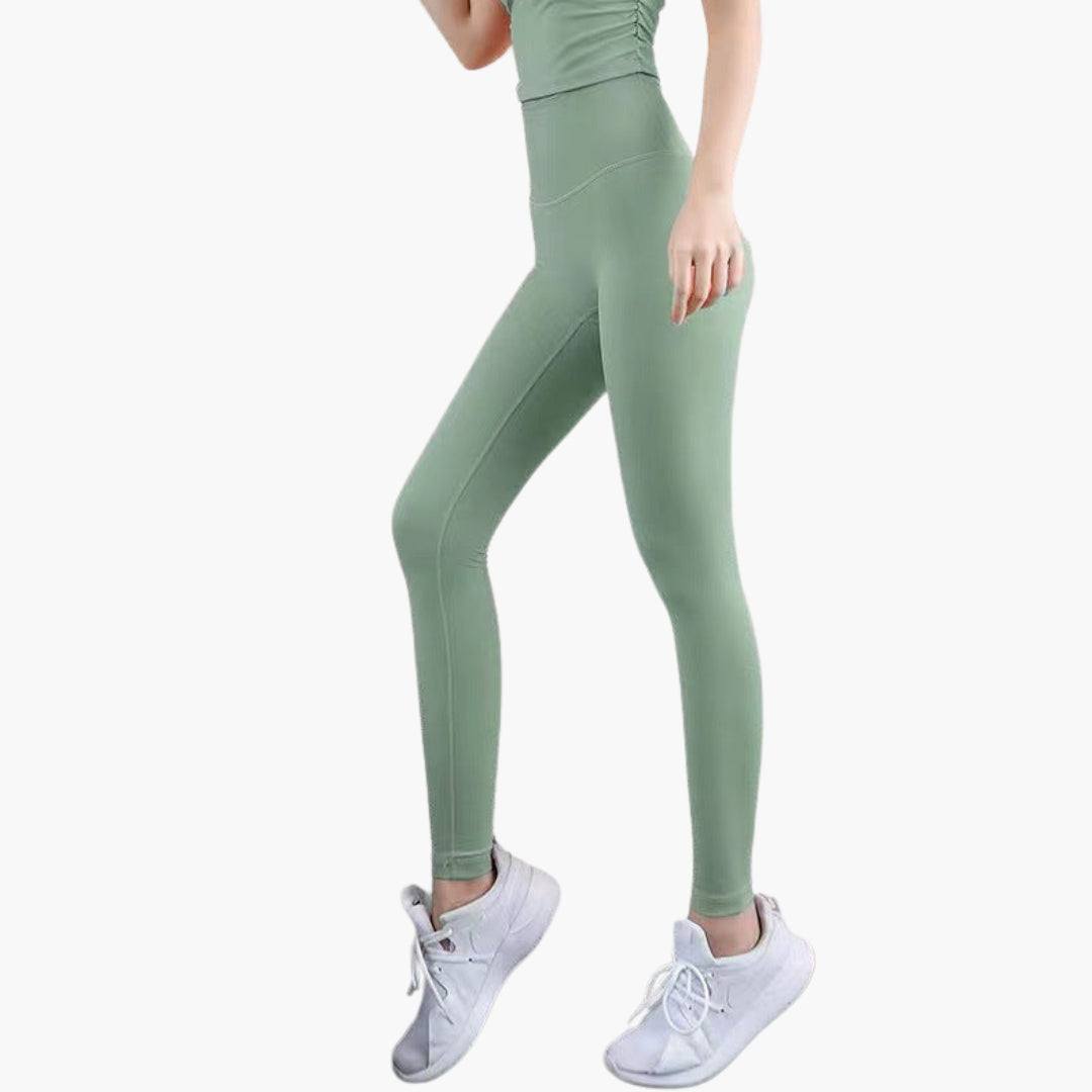 Legging de sport femme taille haute avec jambes longues
