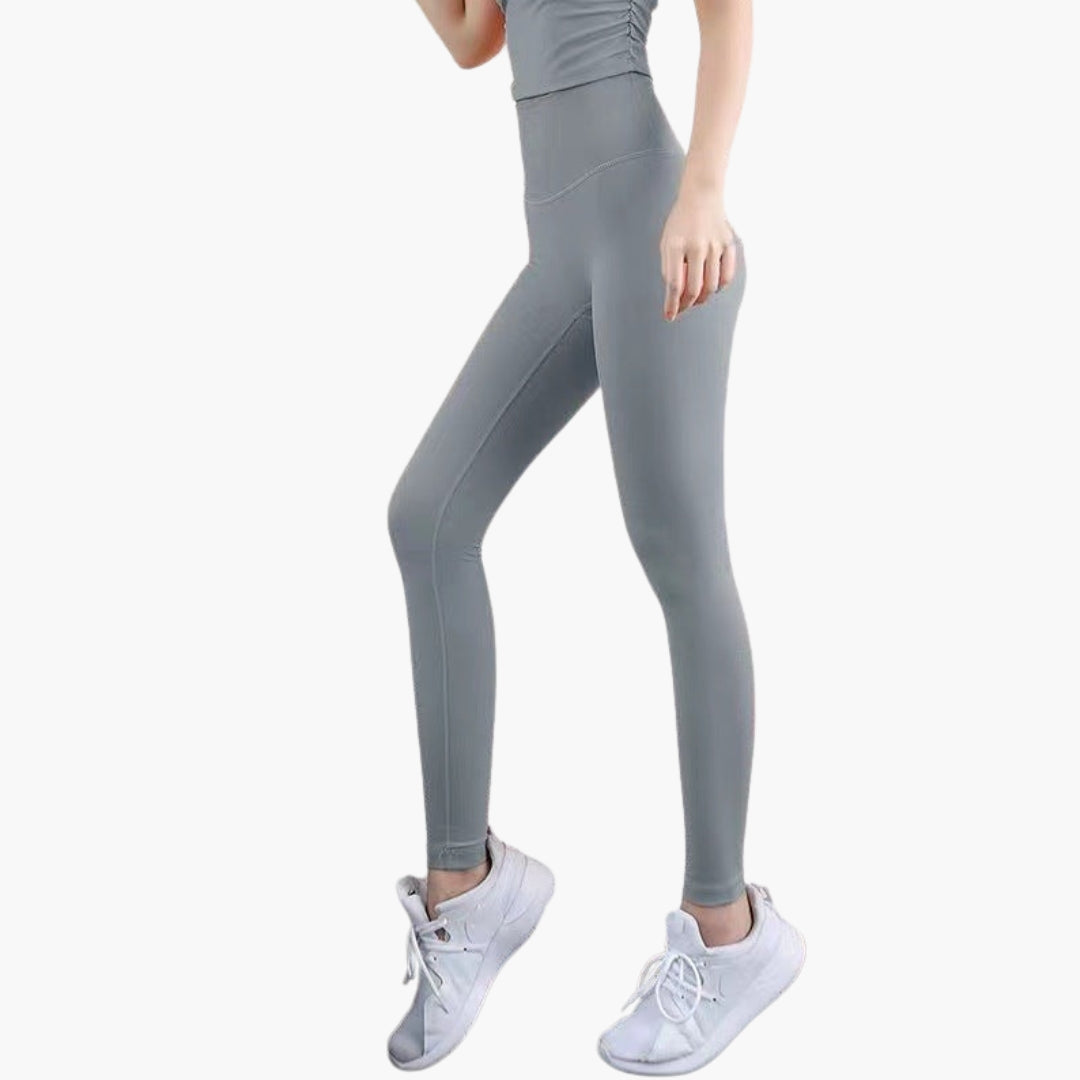 Legging de sport femme taille haute avec jambes longues