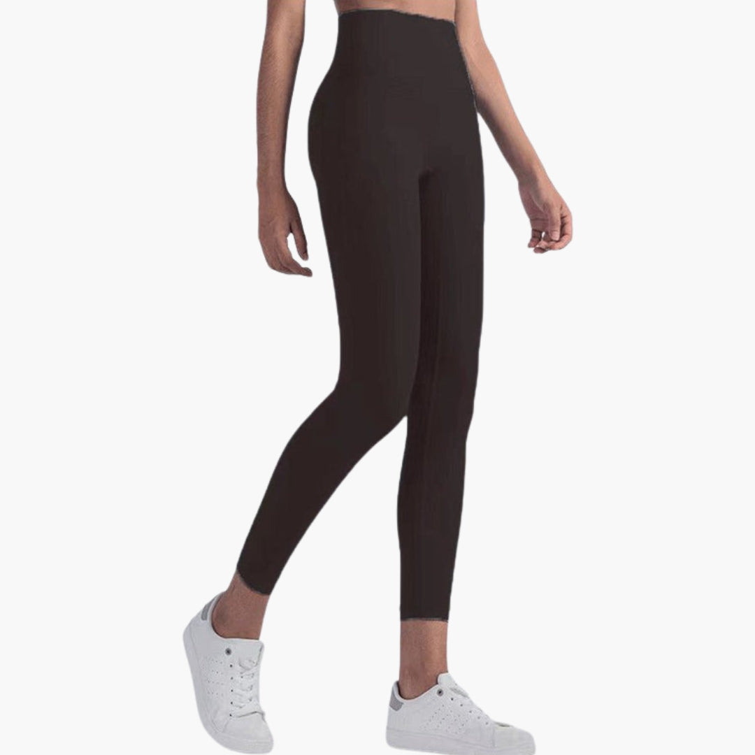 Legging de sport femme taille haute avec jambes longues