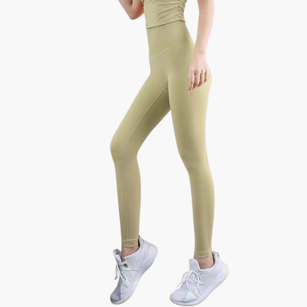 Legging de sport femme taille haute avec jambes longues