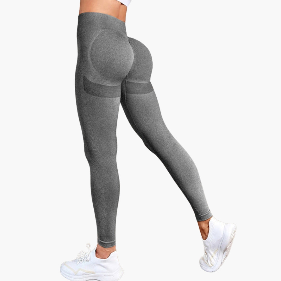 Legging sport femme taille haute avec empiècements mesh