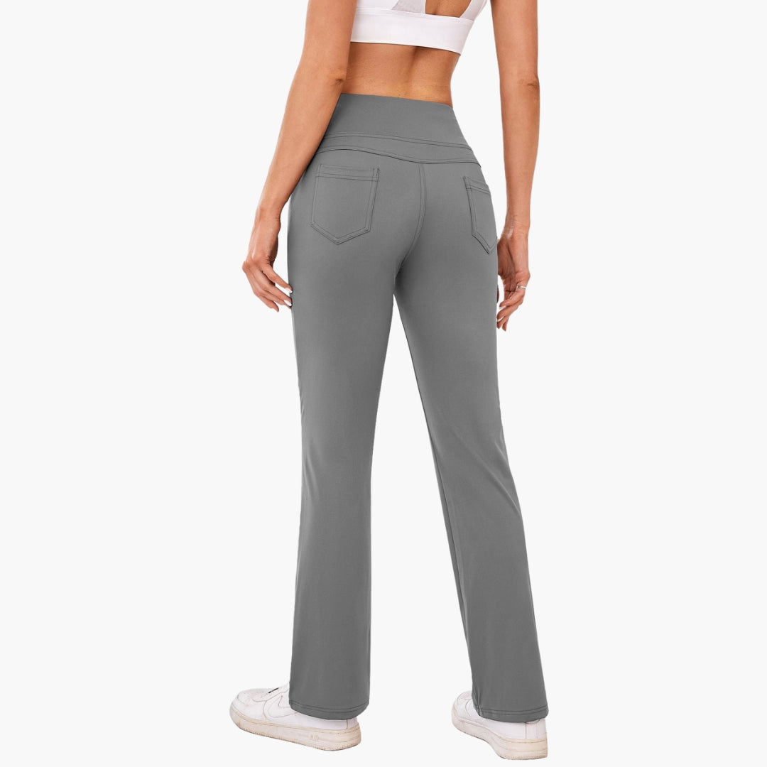 Legging sport femme à taille haute avec poches