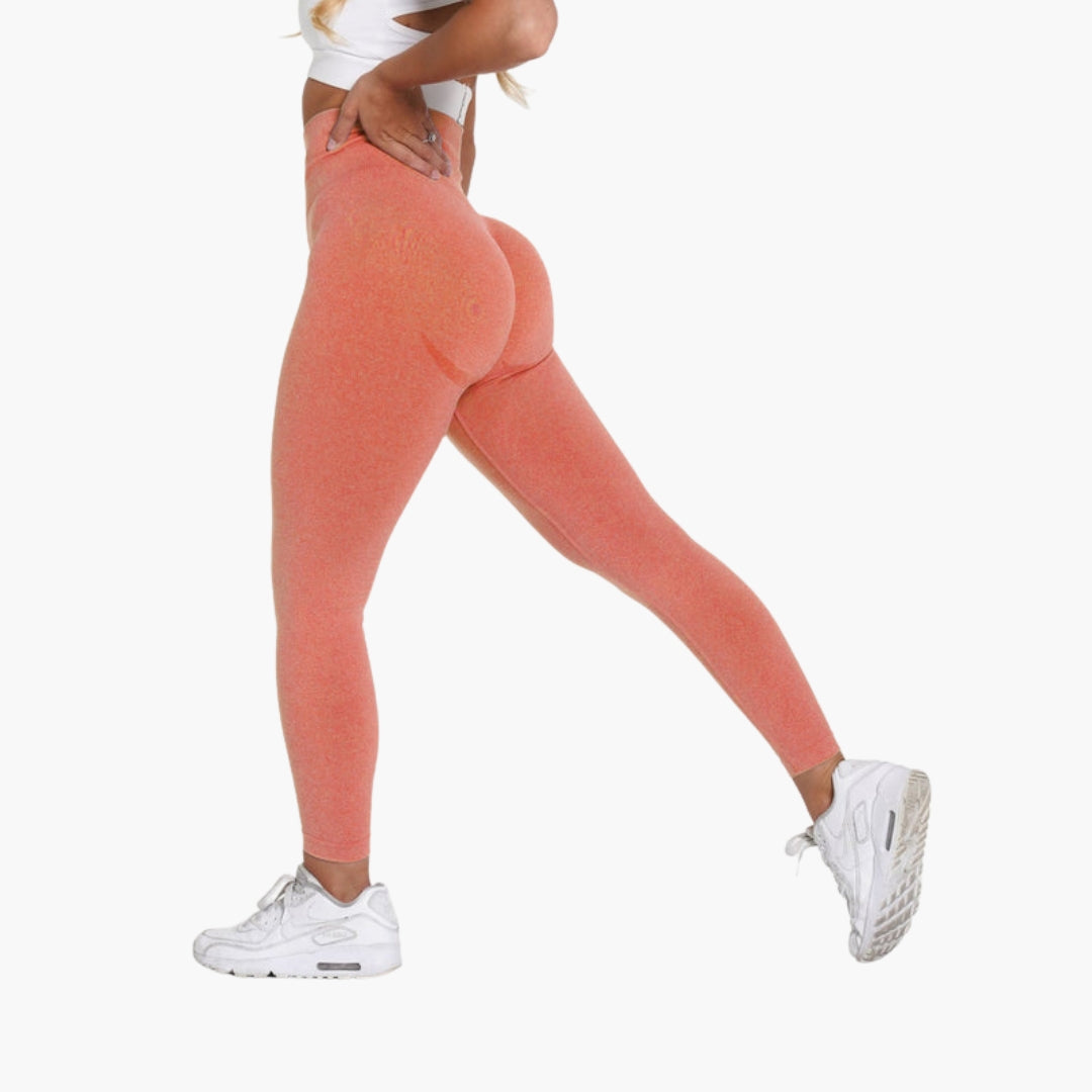 Legging sport femme taille haute sans couture
