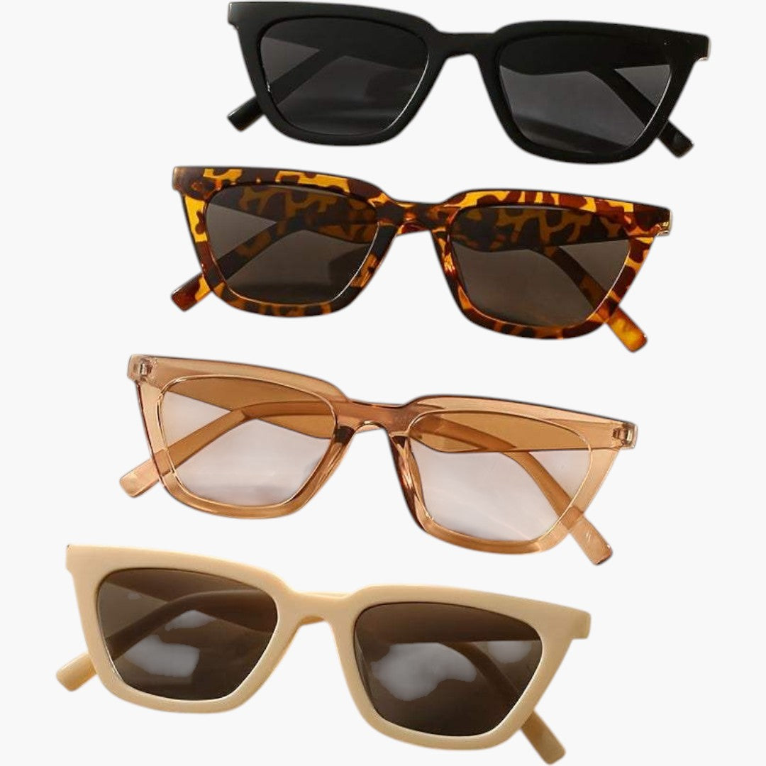 Lunettes de Soleil Femme Angulaires a Monture Épaisse et Verres Teintés