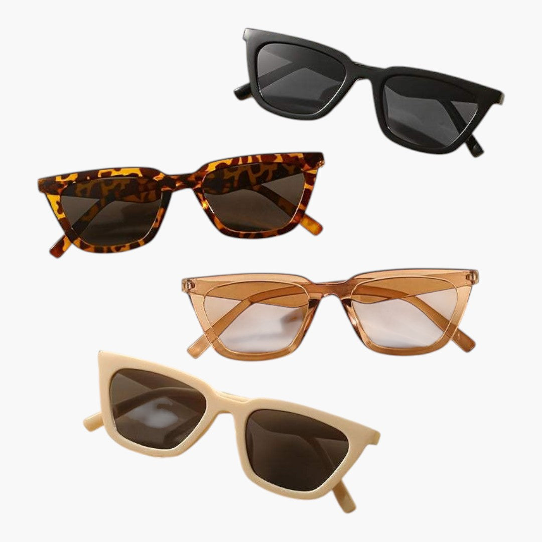 Lunettes de Soleil Femme Angulaires a Monture Épaisse et Verres Teintés