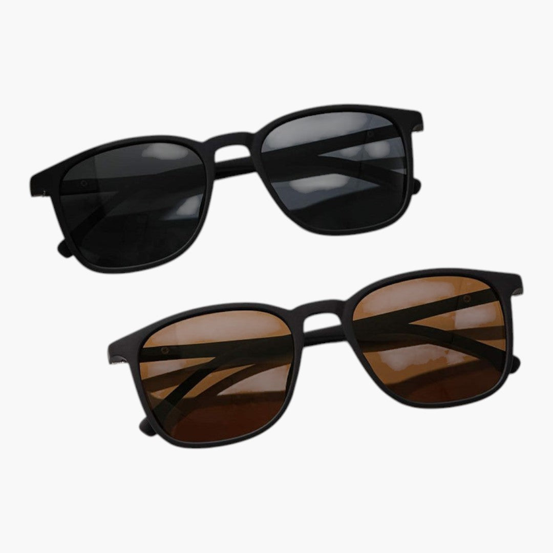 Lunettes de Soleil Femme Carrées avec Verres Teintés et Branches Fines
