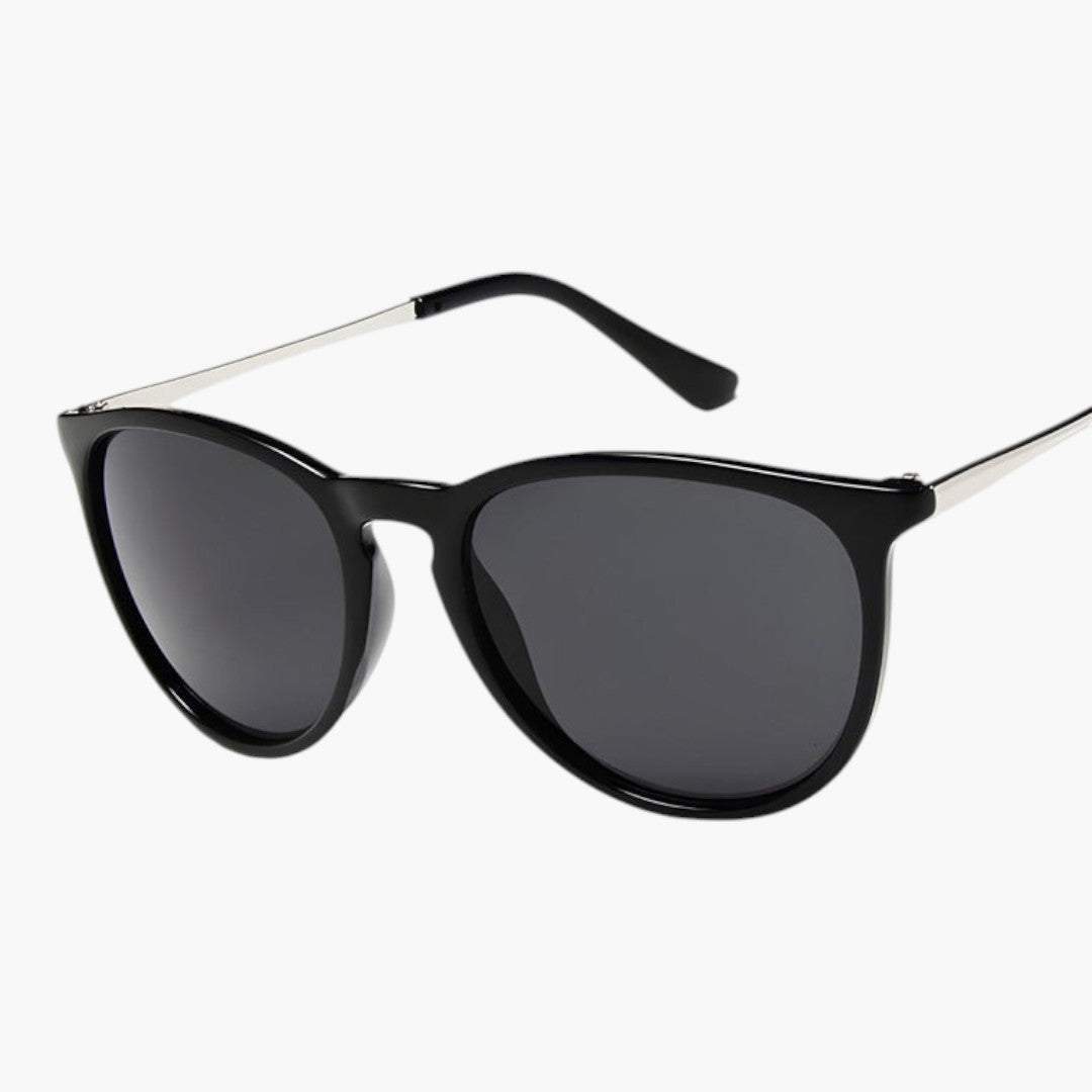 Lunettes de Soleil Femme avec Forme Cat Eye et Branches Métal