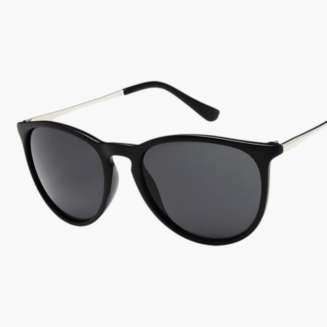 Lunettes de Soleil Femme avec Forme Cat Eye et Branches Métal
