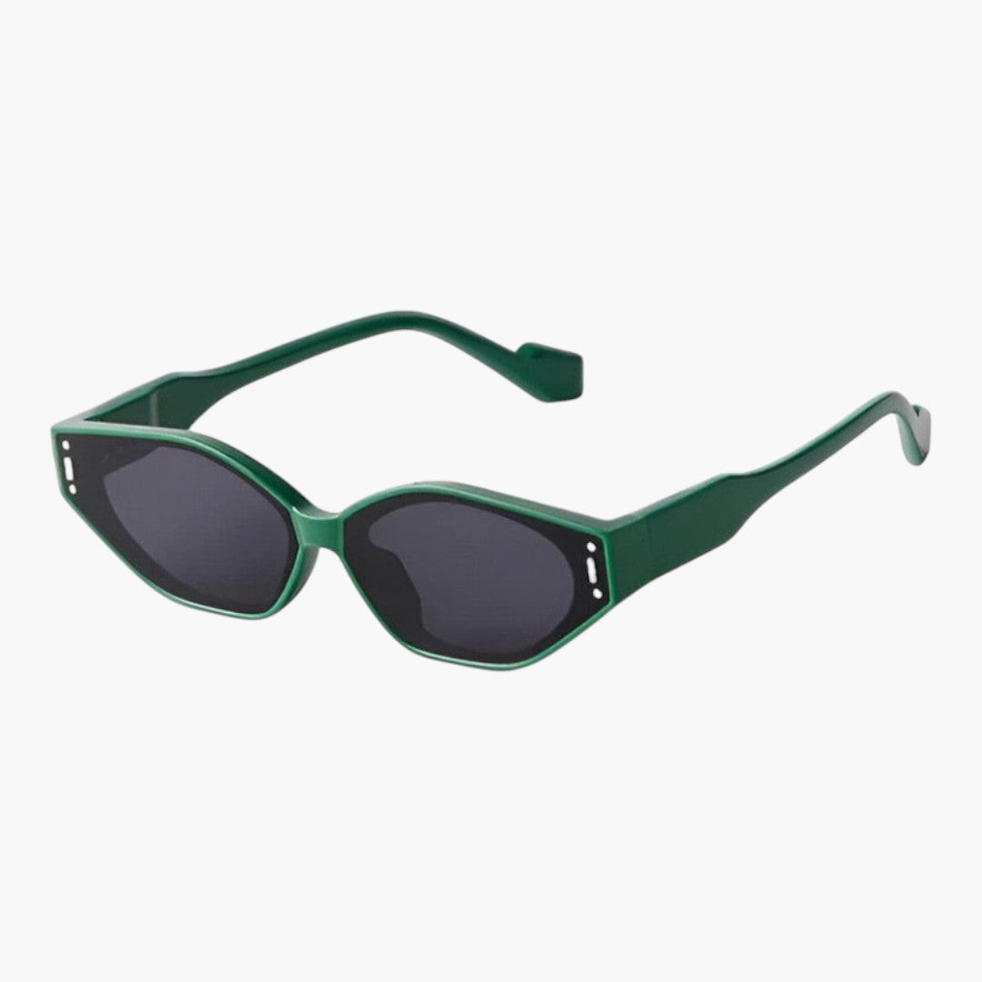Lunettes de Soleil Femme avec Monture Étroite et Verres Angulaires