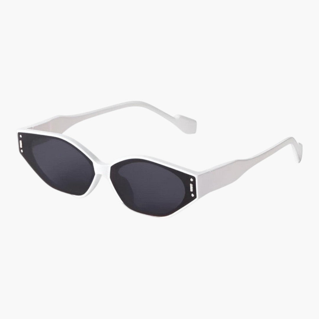 Lunettes de Soleil Femme avec Monture Étroite et Verres Angulaires