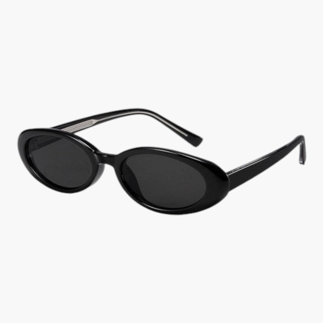 Women's Sunglasses with Oval Lenses and Plastic Frame