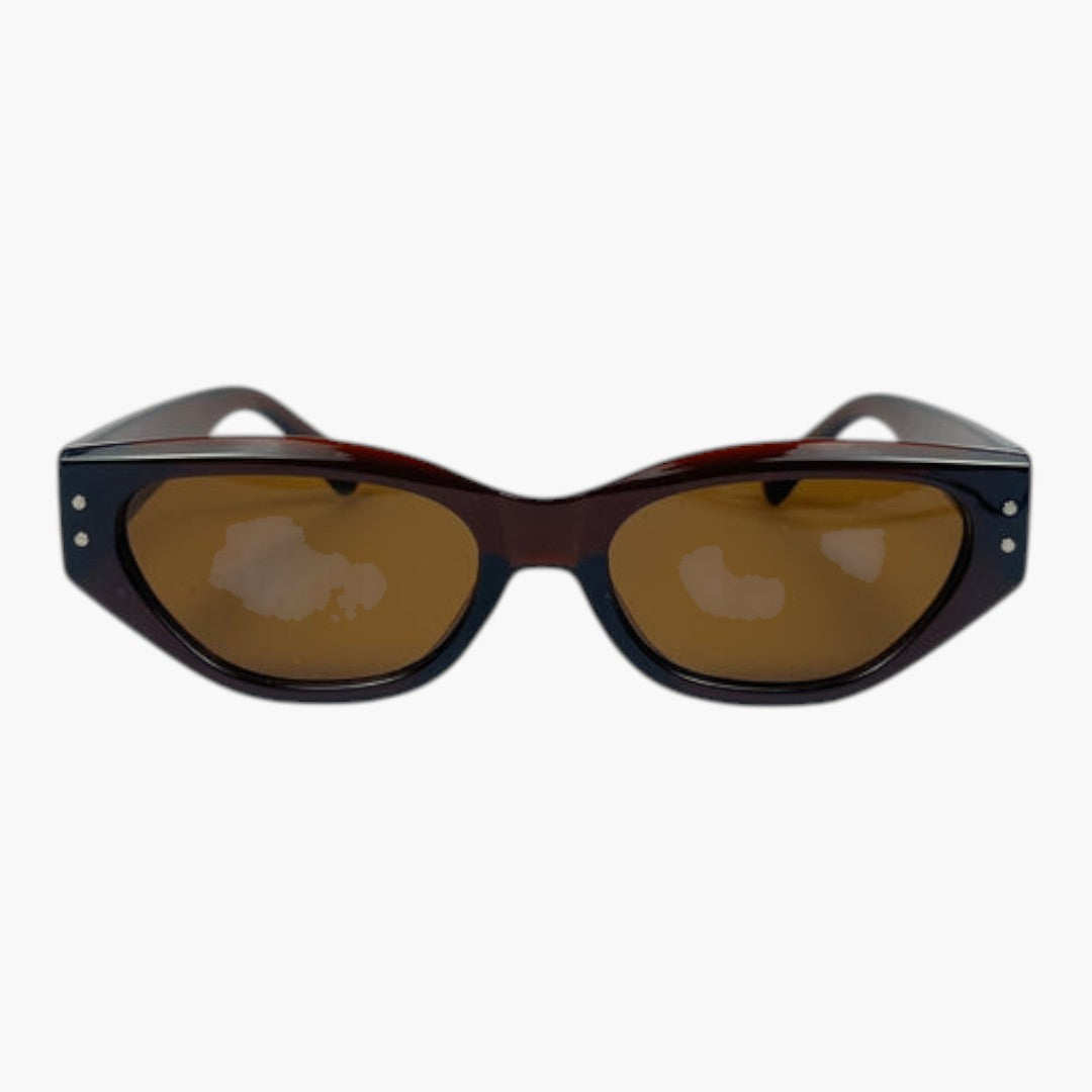 Lunettes de soleil femmes avec forme cat-eye et verres teintés