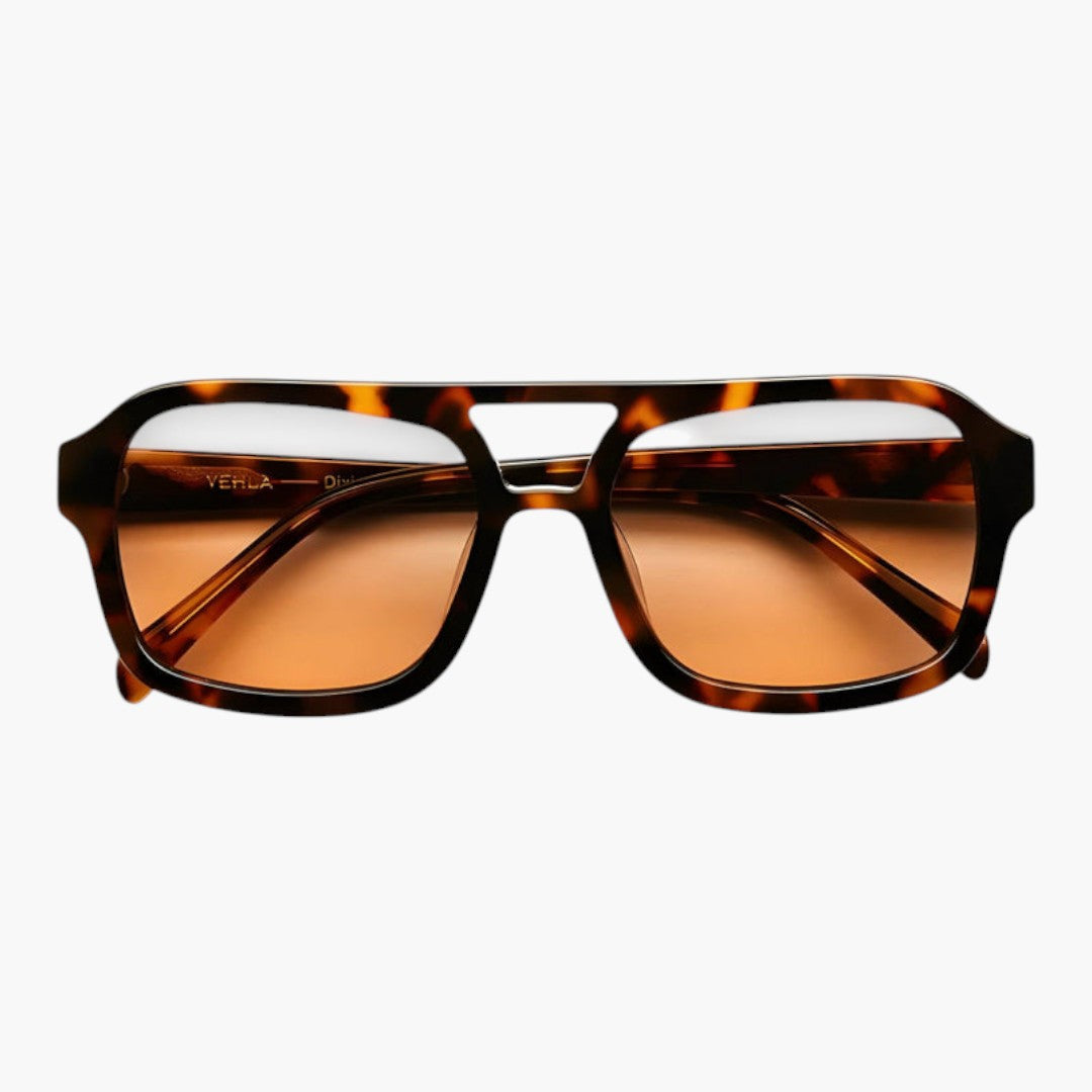 Lunettes de soleil femmes avec monture carrée et double pont