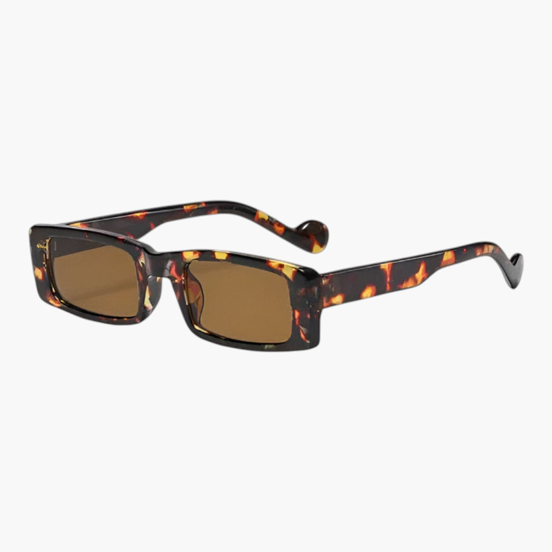 Lunettes de soleil femmes a monture carrée et verres teintés