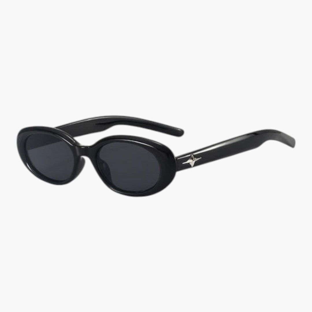 Lunettes de soleil femmes avec monture ovale et verres teintés
