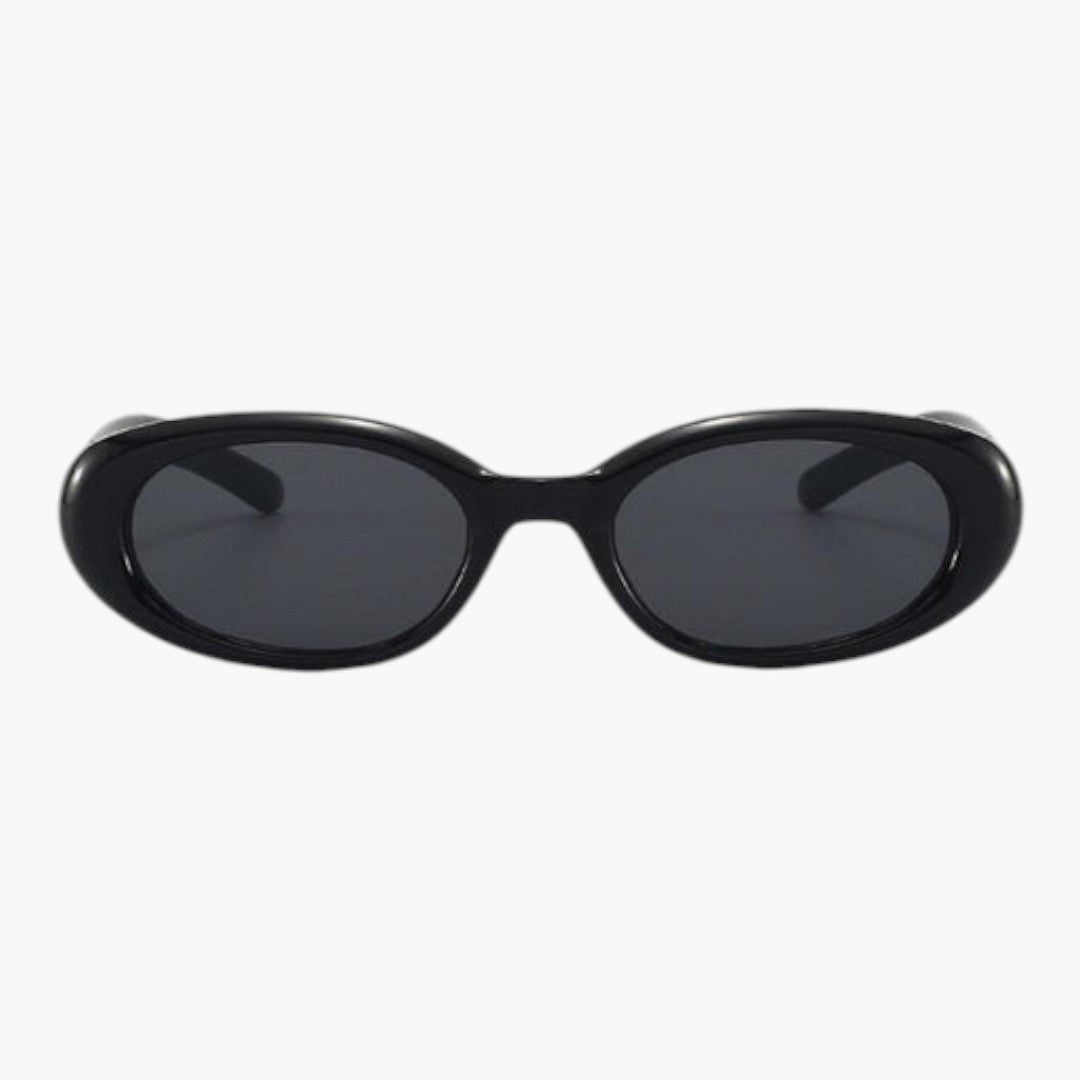 Lunettes de soleil femmes avec monture ovale et verres teintés