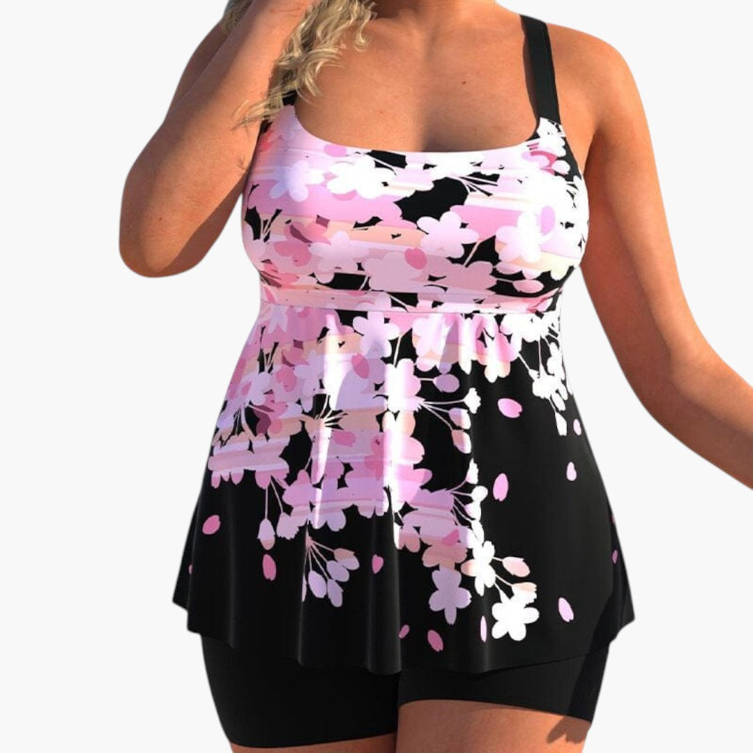 To-delt badedragt til kvinder med stropper