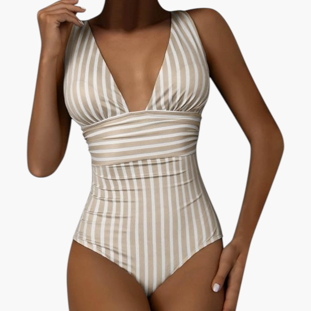 Fato de banho de uma peça para senhora com controlo da barriga