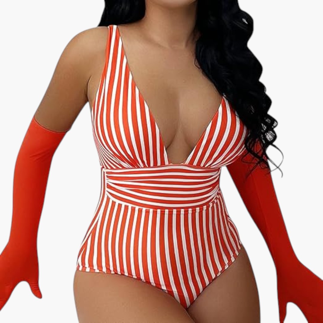 Fato de banho de uma peça para senhora com controlo da barriga