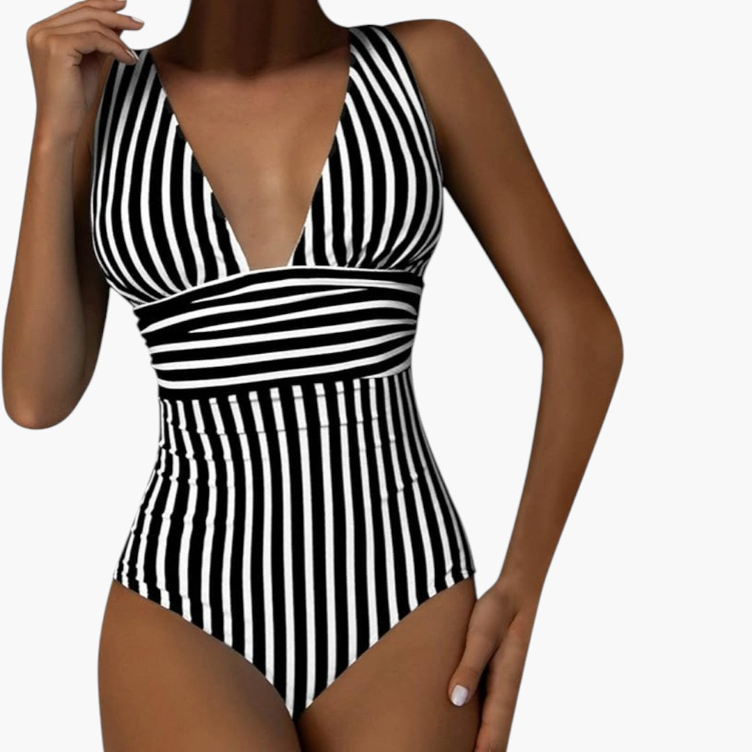 Fato de banho de uma peça para senhora com controlo da barriga