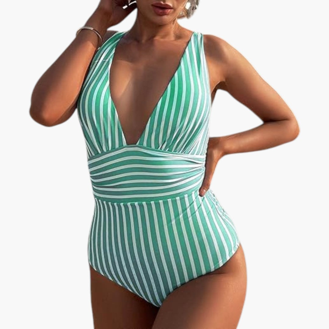 Fato de banho de uma peça para senhora com controlo da barriga
