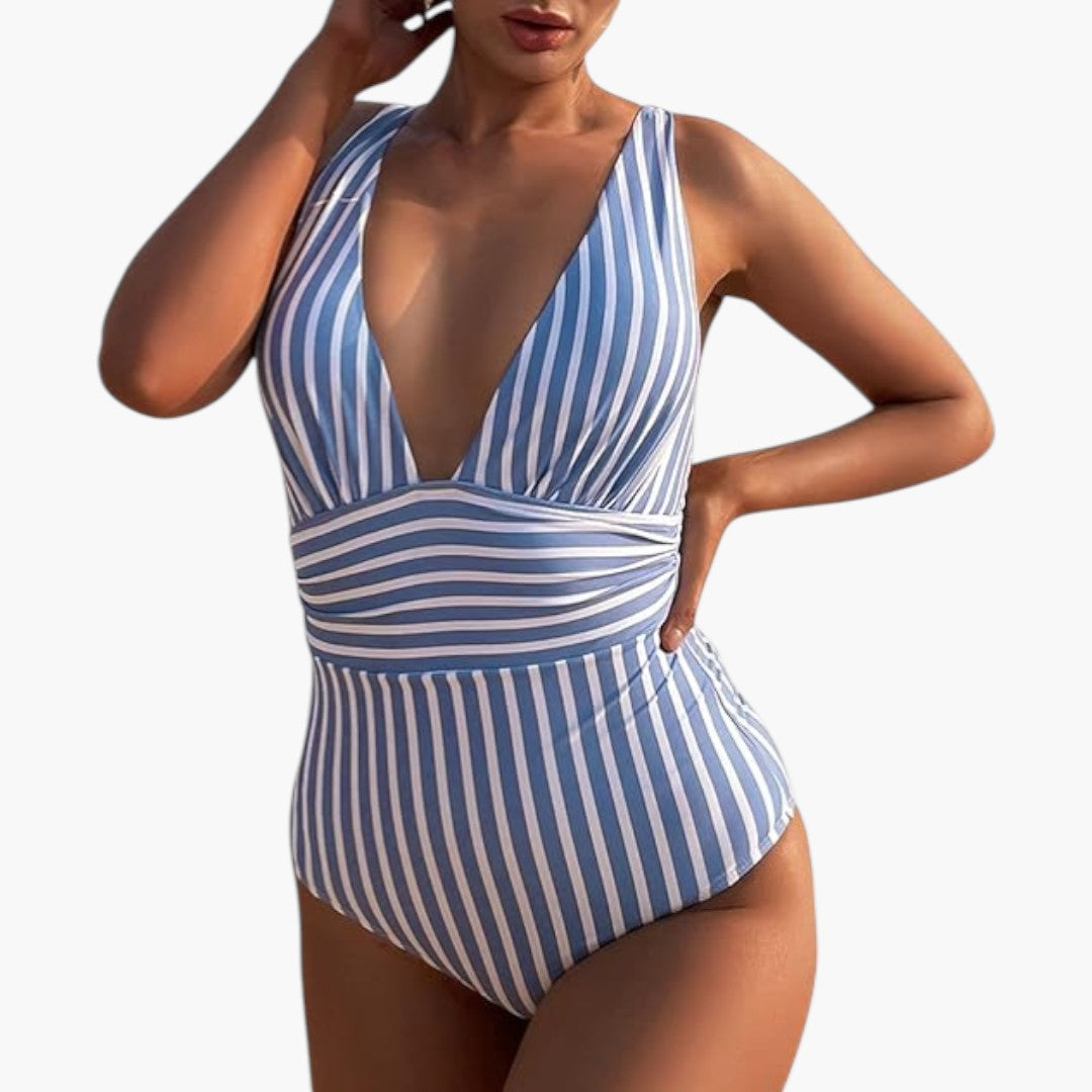 Fato de banho de uma peça para senhora com controlo da barriga