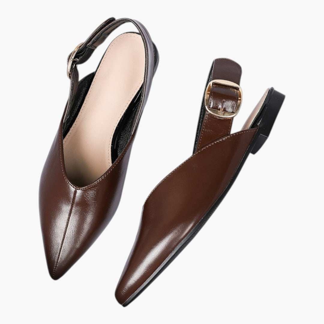 Mules Femme avec Bout Pointu et Fermeture Boucle