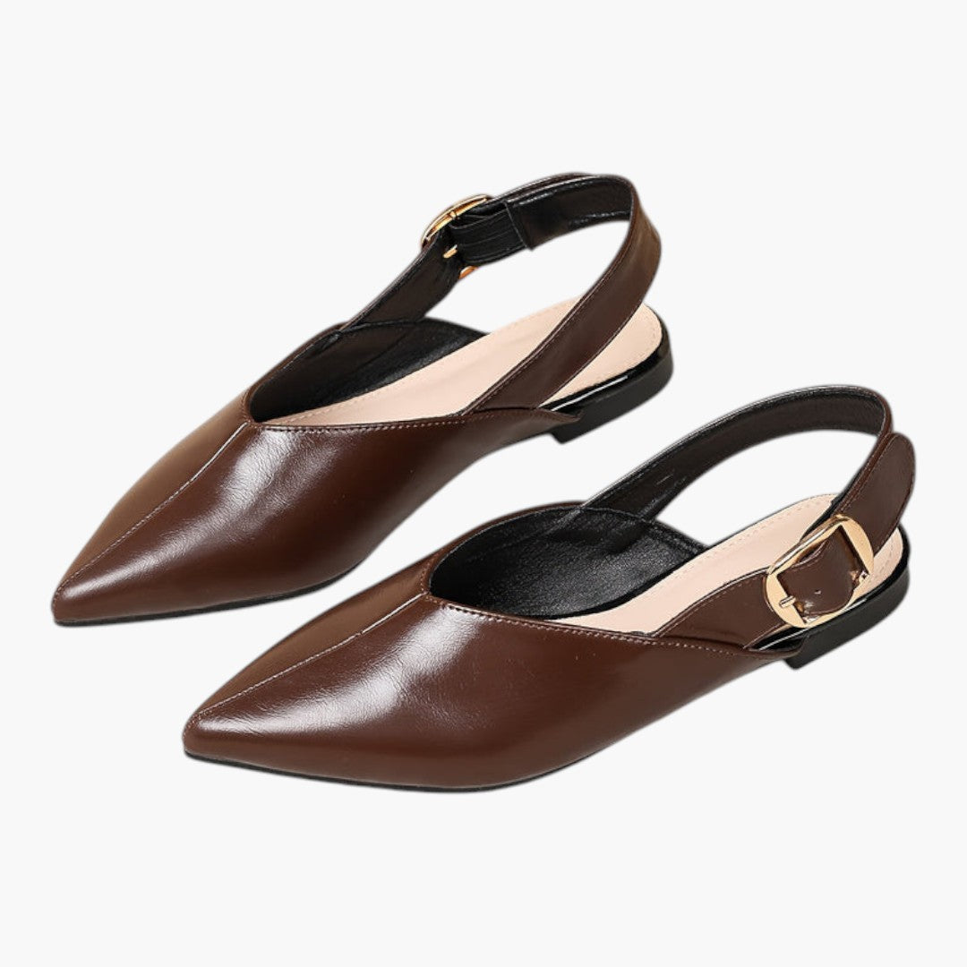 Mules Femme avec Bout Pointu et Fermeture Boucle