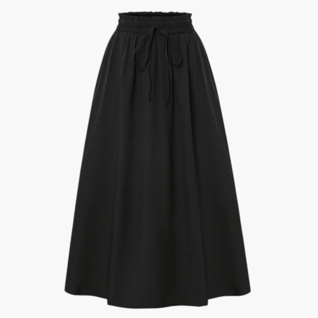 Jupe Midi Femme avec Taille Élastique et Surface Imprimée