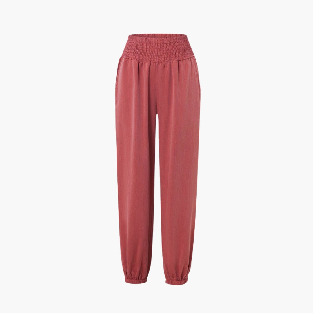 Pantalon Femme à Jambes Larges a Poches Latérales
