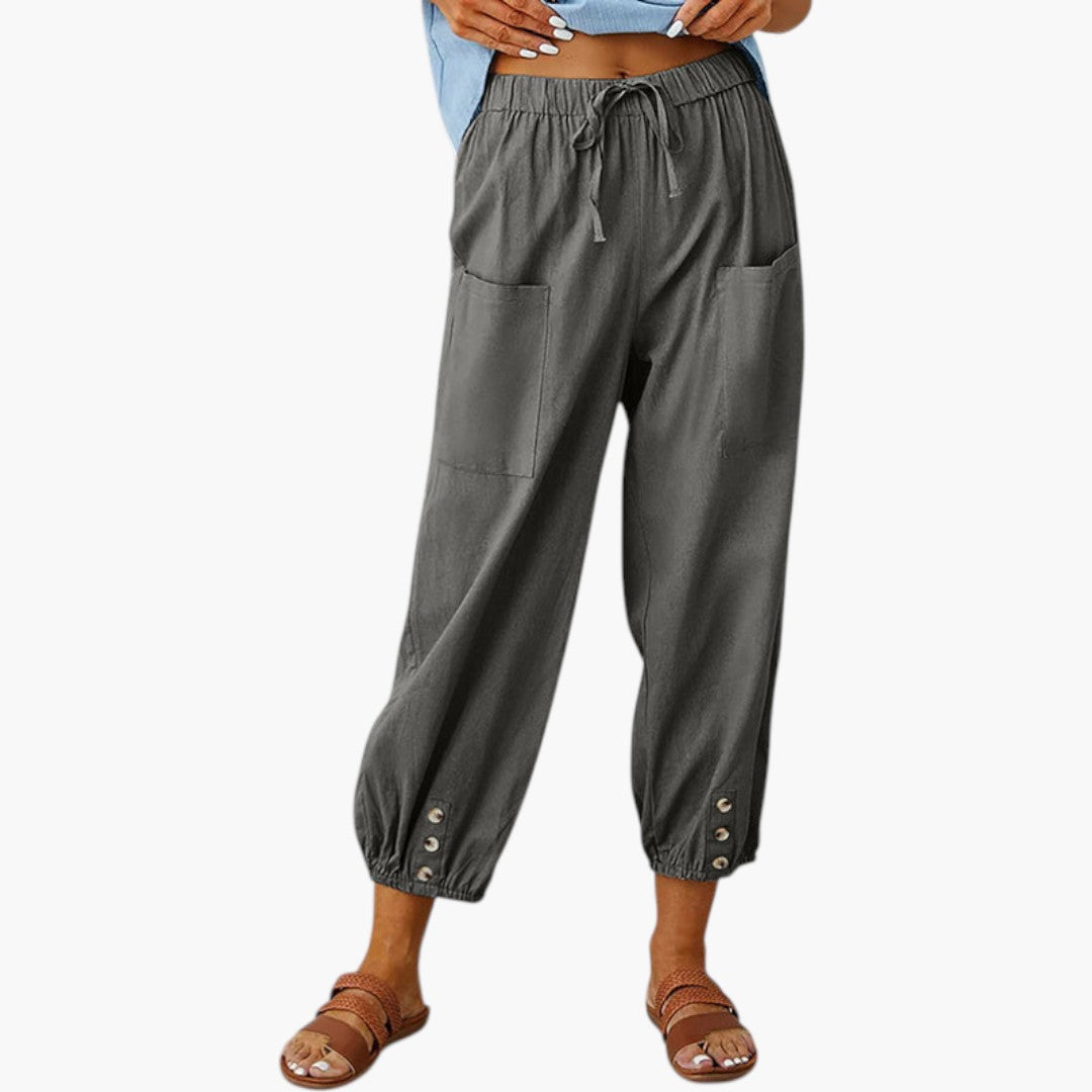 Pantalon Femme avec Cordon de Serrage