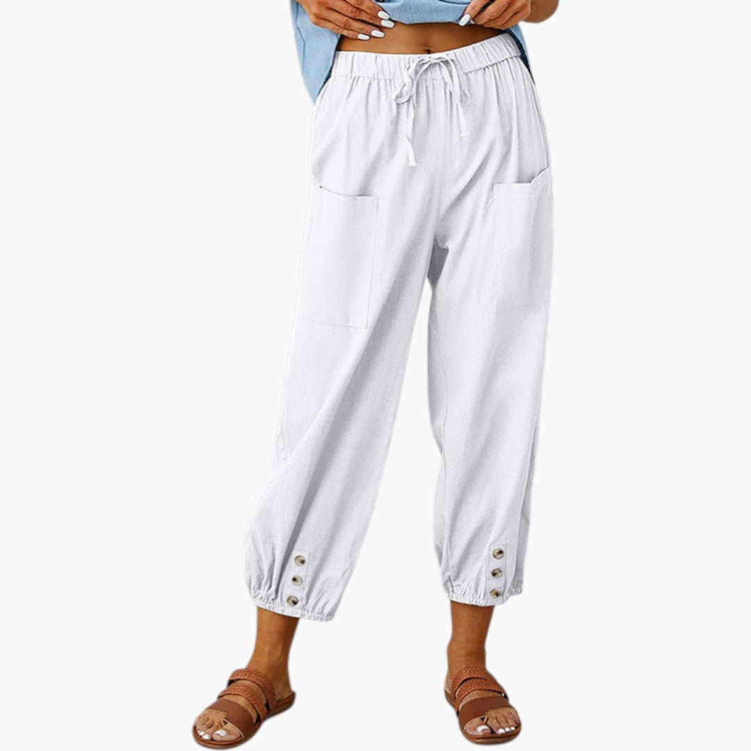 Pantalon Femme avec Cordon de Serrage