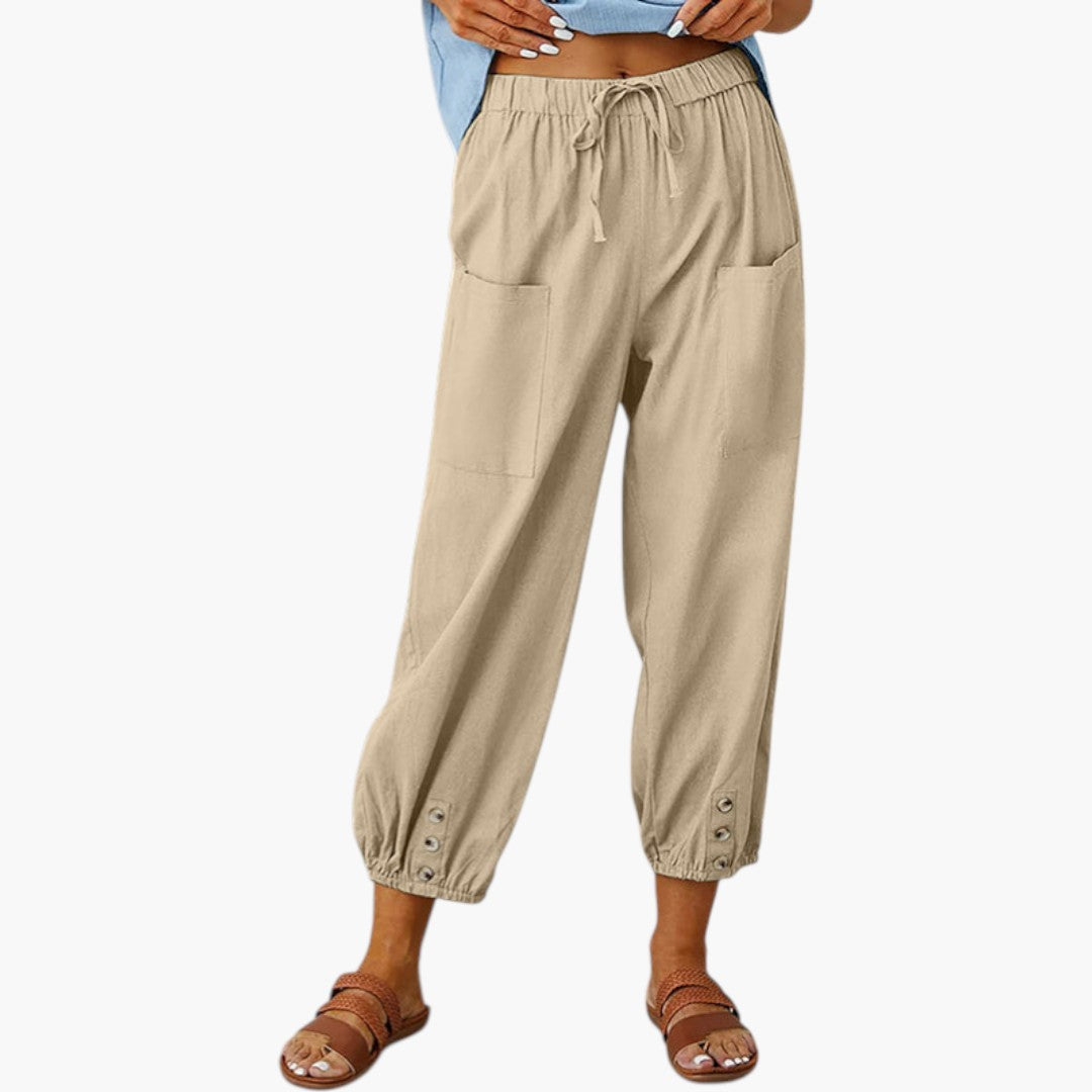 Pantalon Femme avec Cordon de Serrage