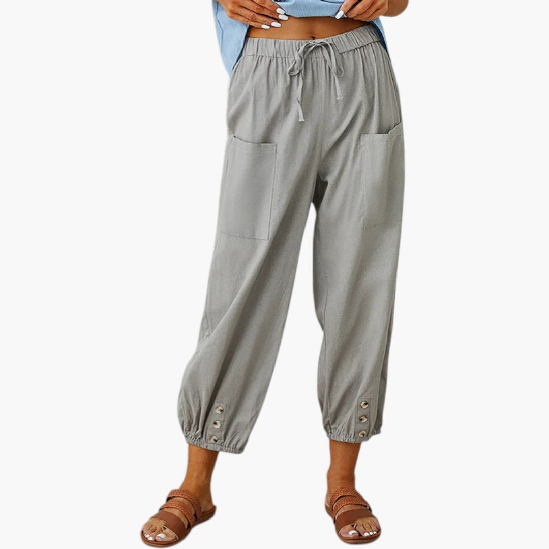 Pantalon Femme avec Cordon de Serrage
