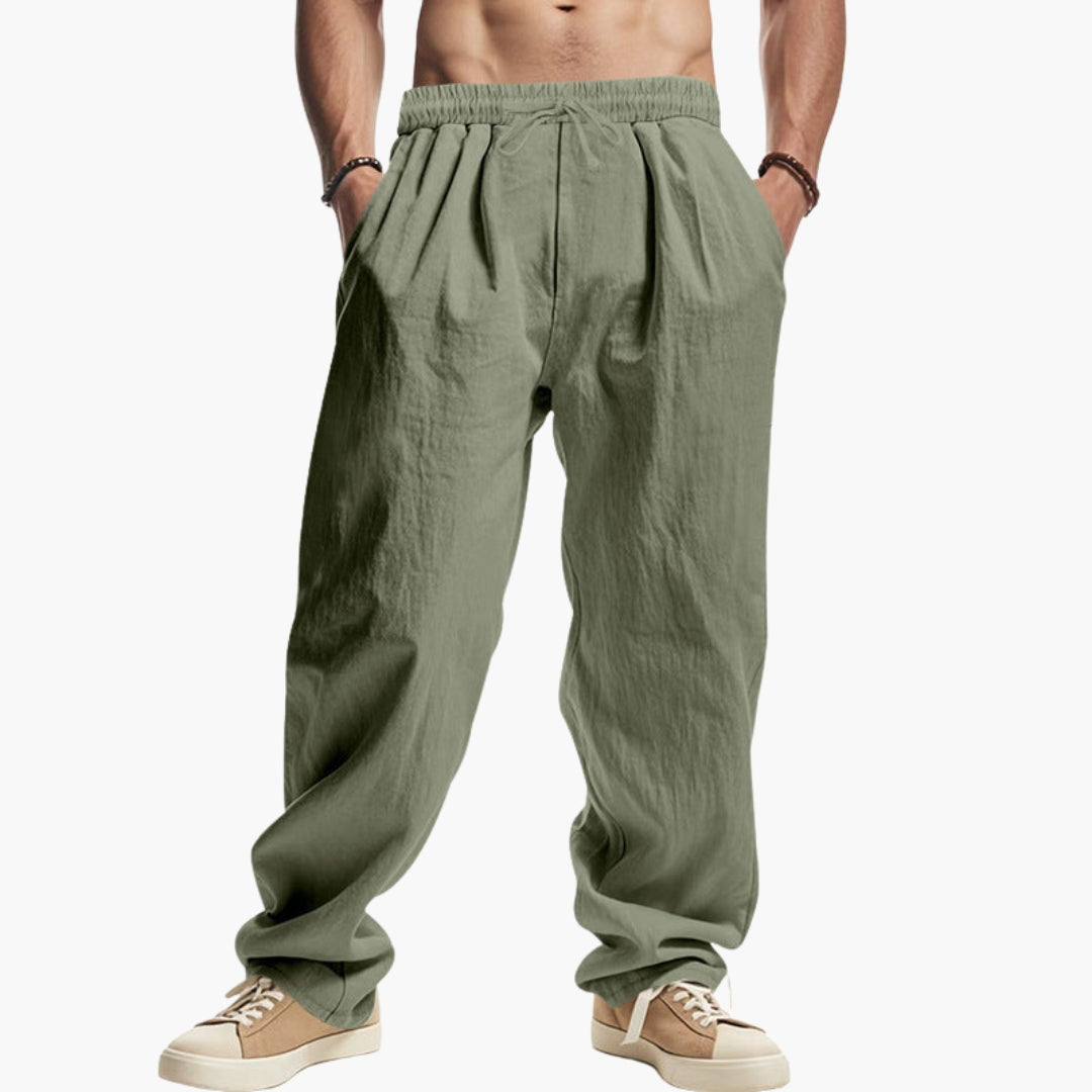 Pantalon Homme à Coupe Ample avec Poches Latérales