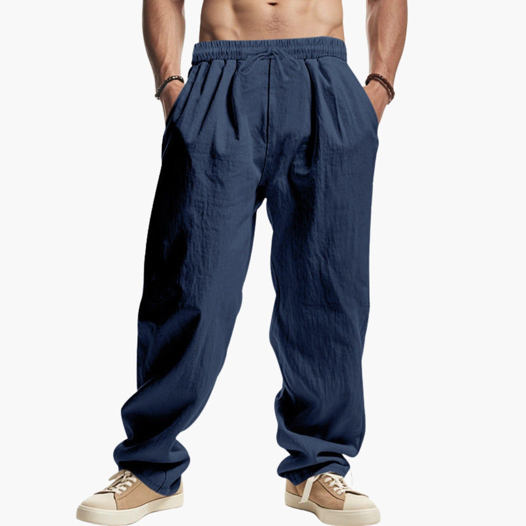 Pantalon Homme à Coupe Ample avec Poches Latérales